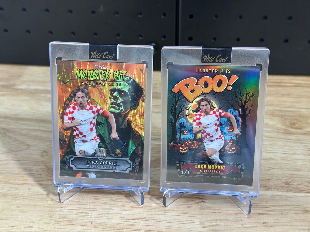 2025 Wild Card Monster Hit & Boo Luka Modric Lot Of 2